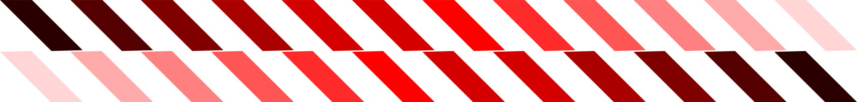 Red abstract chevron stripe design, Gradient geometric parallelogram pattern, Modern vector border element, Horizontal decorative graphic stripe