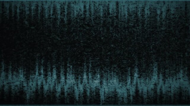Modern waveform distressed texture animation loop in dark and muted blue tones, evoking audio/sound/music concepts. Geometric wave patterns suitable for audio branding and podcasts.