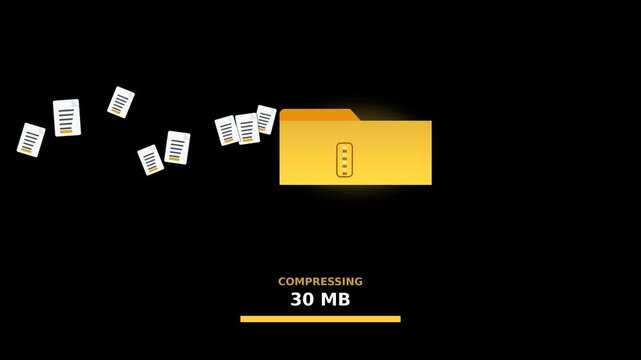 Digital File Compression and Data Optimization Concept