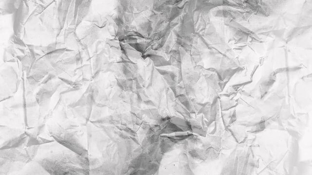 Stop motion animation, paper texture looping texture, white moving paper texture, white paper texture background. Old recycle cardboard kraft paper texture background, 4k video.