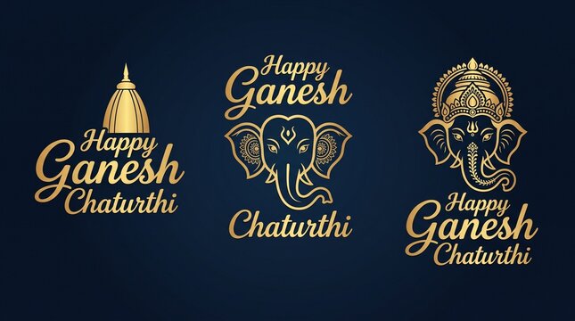 Lord Ganpati illustration for Ganesh Chaturthi festival Social Media Post
