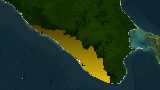Kerala State Map Motion Graphic Showcasing Cinematic Zoom, State Boundary Highlight, and Geographic Location Reveal for News Broadcasts, Travel Presentations, Educational Videos, Government Projects, 