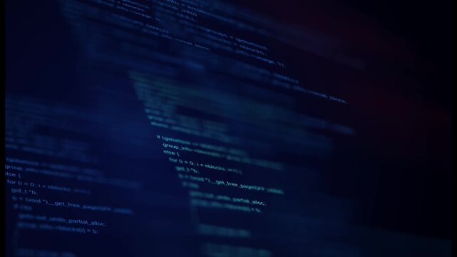 Programming code abstract technology background of software.