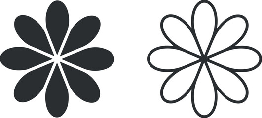 Obraz premium black and white flower