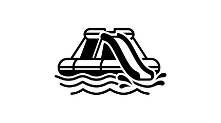 Fototapeta premium Inflatable Water Slide Icon