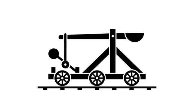 Medieval Catapult Weapon Icon