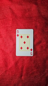 Five of coins - five of diamonds - five of pentacles - playing cards