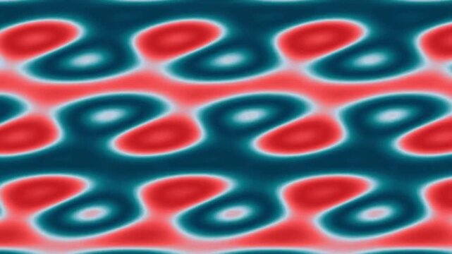Abstract Red Wave Pattern Visuals Surging in Dynamic Color Shifts Across Fluid Background