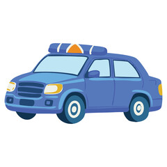 Police Car Illustration © nikagraphic