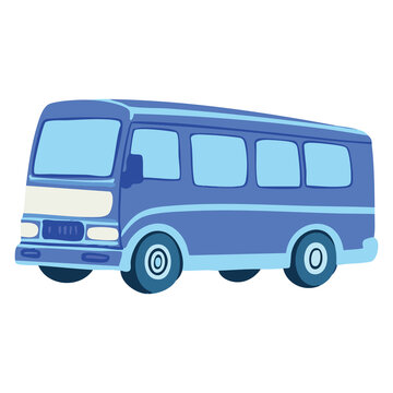 City Minibus Illustration