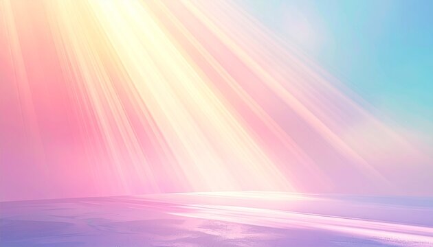 Soft Pastel Gradient Background with Radiant Light Rays