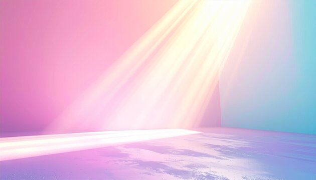 Soft Pastel Gradient Background with Radiant Light Rays