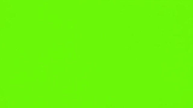 Abstract Vector Geometric Triangle Shattering and Reassembling on Green Screen Background, Chroma Key Video
