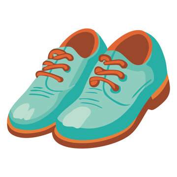 Sport Sneakers Shoes Icon Illustration