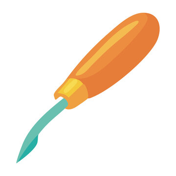 Shoe Repair Knife Tool Icon Illustration