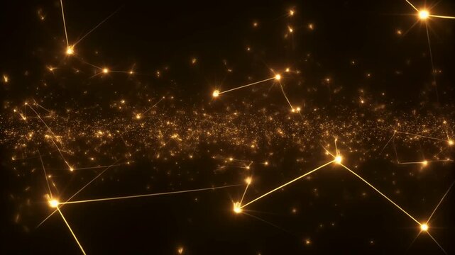 一体となって動く発光粒子の群れ