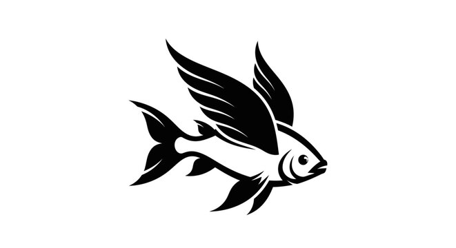 Black and white flying fish.
