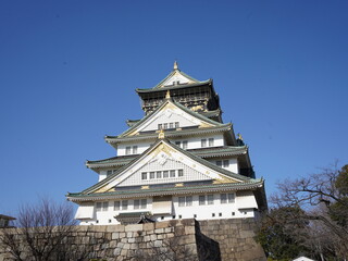 Naklejka premium osaka castle