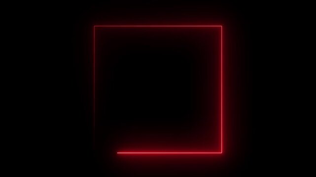 Abstract brown neon glowing line frame, animated moving led light screen box projection 3d rendering, empty blank space vertical presentation design background, futuristic laser sprectrum