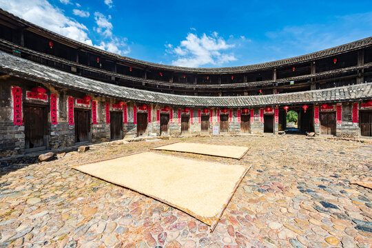 Hakka Tulou Hua&rsquo;e Building in Dapu County, Meizhou, Guangdong Province