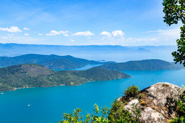 Fototapeta premium Saco do Mamangua, a tropical fiord in Paraty, Rio de Janeiro