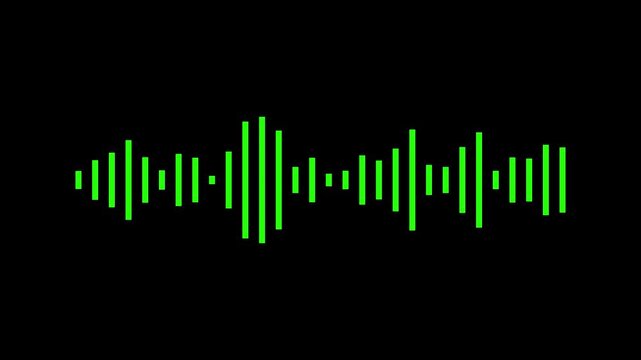 Abstract music waves oscillation. Futuristic sound wave visualization. wave form Audio. Isolated on transparent background. Digital interface element. Seamless loop.4k motion graphics video animation
