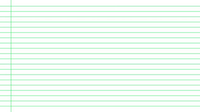 Blank white worksheet exercise book, lined notebook paper, Motion graphics of blank page icon, 4k animation video..