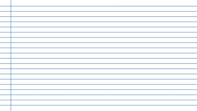 Blank white worksheet exercise book, lined notebook paper, Motion graphics of blank page icon, 4k animation video..