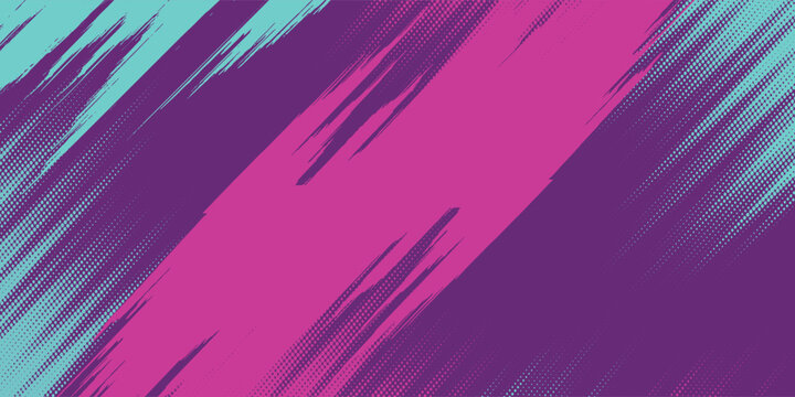 Abstract purple background with brush purple and tosca.