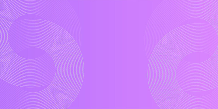 Abstract white circle lines on pink and purple background