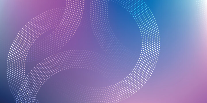 Abstract business background with overlapping glowing dotted circular lines. Modern design with futuristic rotating moving line elements. Vector illustration.