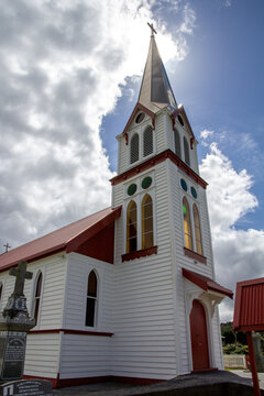 Historic Church of Our Lady of the Assumption, in Motukaraka, Hokianga, New Zealand