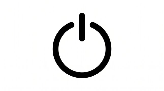 Minimal power icon design