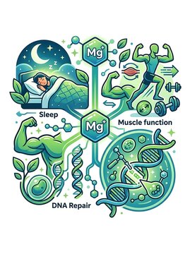 Benefits of magnesium for sleep muscle function and dna repair