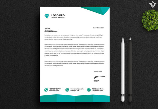 Letterhead Layout Design