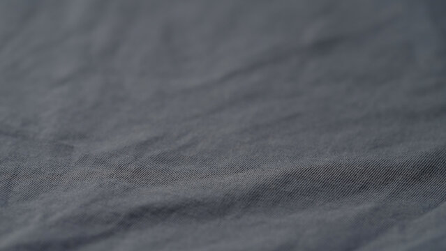 gray blue color cotton fabric for clothing closeup