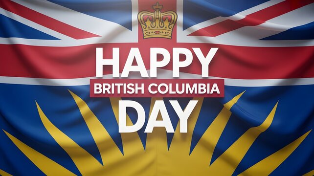 Happy british columbia day celebrating civic holiday in bc