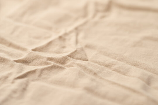 natural color linen fabric for clothing closeup