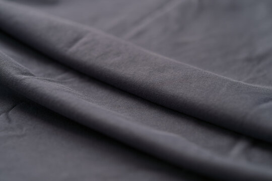 gray blue color cotton fabric for clothing closeup