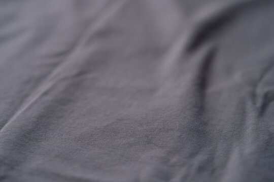 gray blue color cotton fabric for clothing closeup