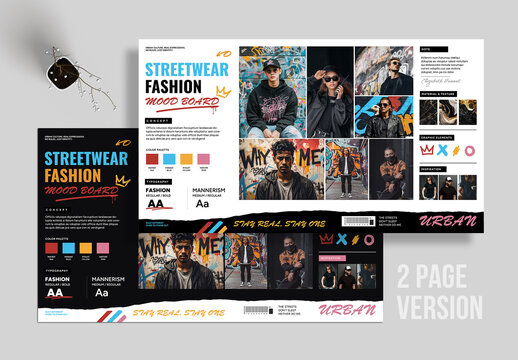 Streetwear Fashion Mood Board
