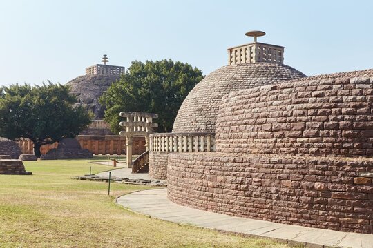 Stupa 3, a later Sanchi stupa built during the Shunga period