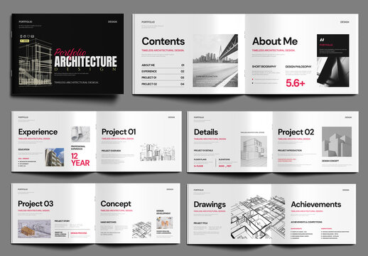 Minimal Architecture Portfolio Brochure Template