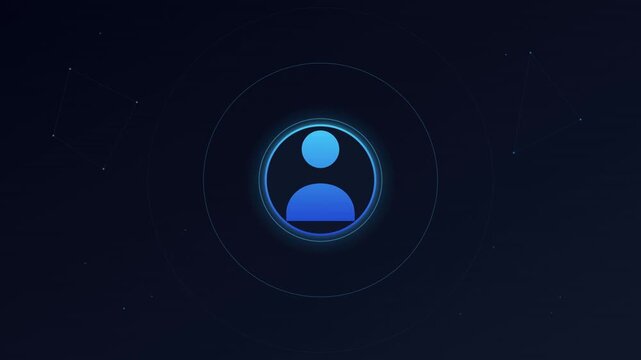 scaling user profile icon social modern blue gradient