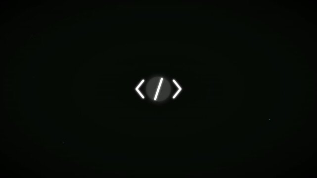 scrolling code icon on green matrix hacker background