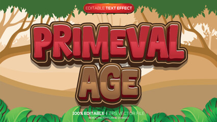 3d text effect primeval age theme © Ardhy