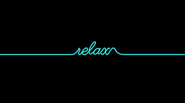 relax color concept, relax lettering on blue pastel background, soft pastel color, vector illustration for graphic design, website ,spa banner, poster.4k motion graphics video animation