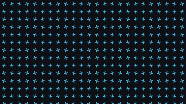 seamless rotating plus grid pattern looping background