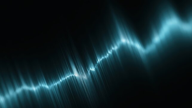 Futuristic algorithmic trading signals creating market volatility visualization