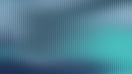 Fototapeta premium Cyan and teal gradient with frosted ribbed glass texture and vintage grain for a stylish presentation slide design.